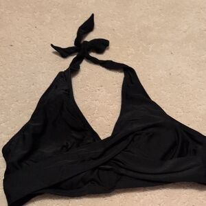 Black Halter Bikini Top